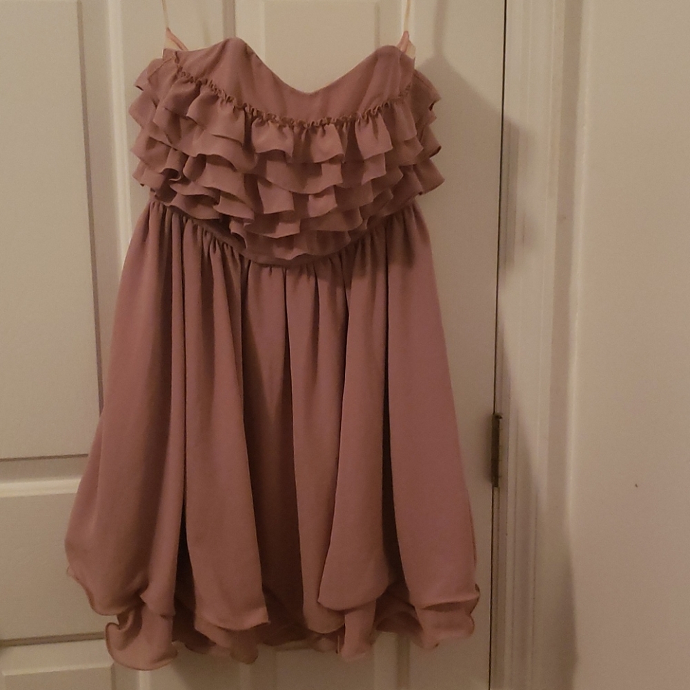 strapless party dress
